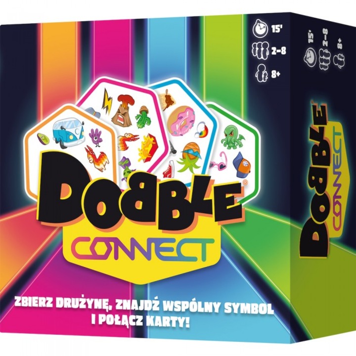 Настолна игра Dobble Connect, REBEL, 2-8 играчи, полски език