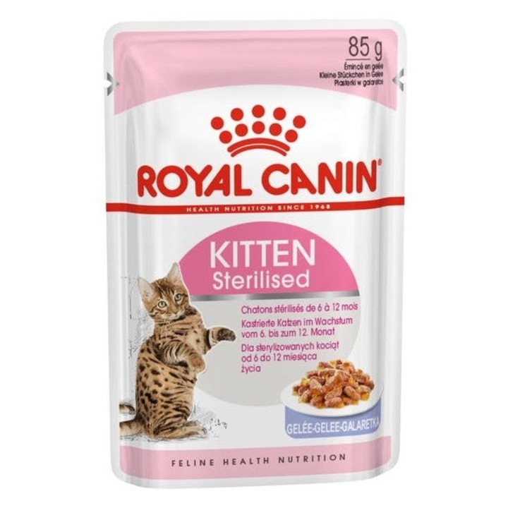 Hrana umeda pisici, Royal Canin, Junior, Aroma de pui, 12 x 85 g