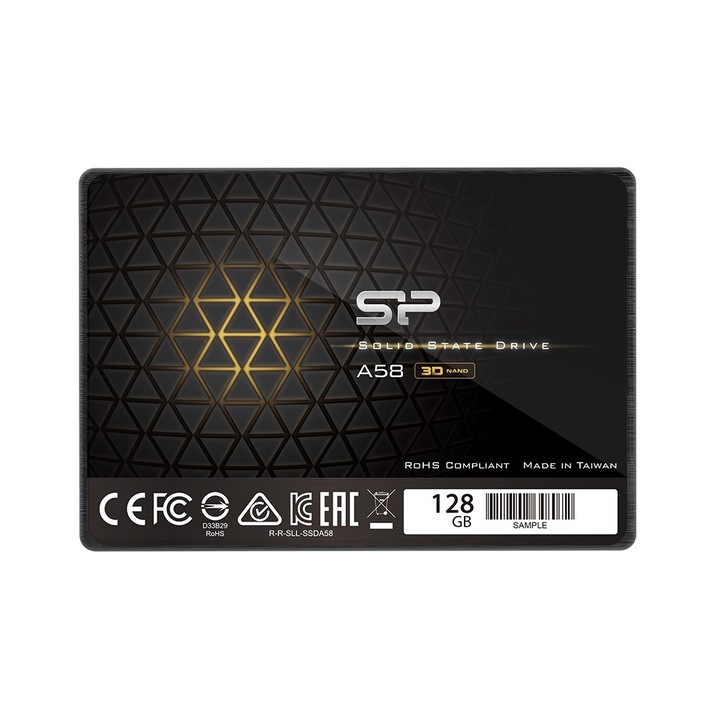 SSD Silicone Power, 128GB, 2.5 inch, Negru