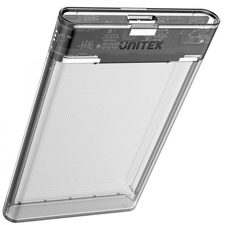 Carcasa, Unitek, USB 3.1, 6G, Transparent