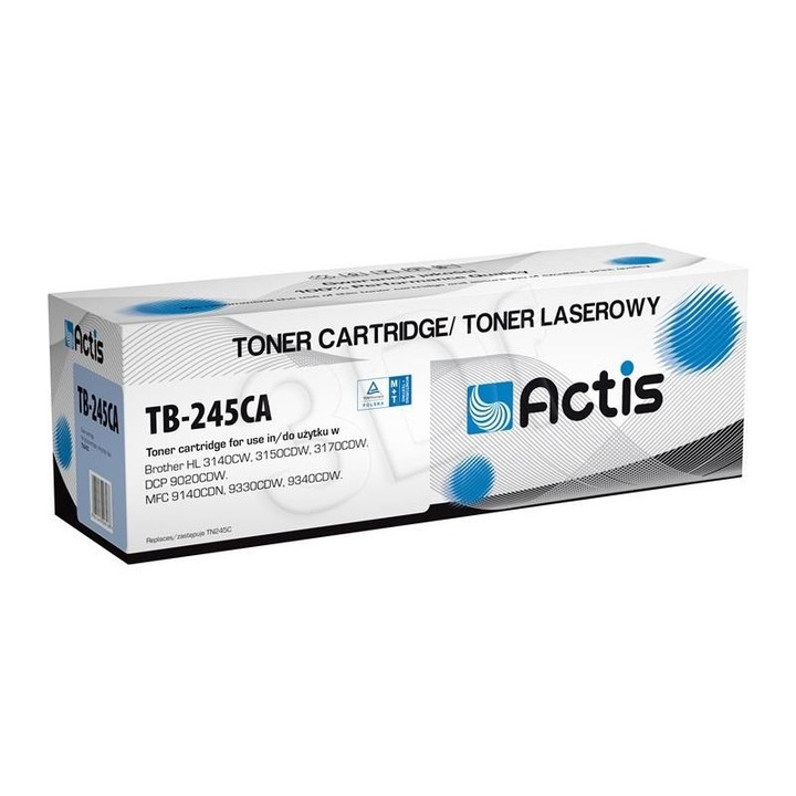 Toner, Actis, kompatibilis a Brother TN-245C-vel, 2200 oldal, kék