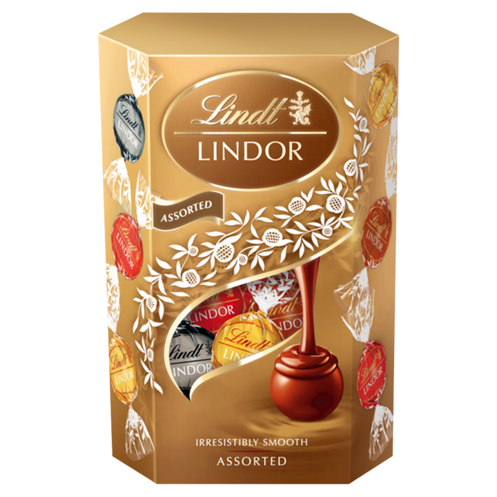 Praline de ciocolata alba si neagra, Lindt, 200 g