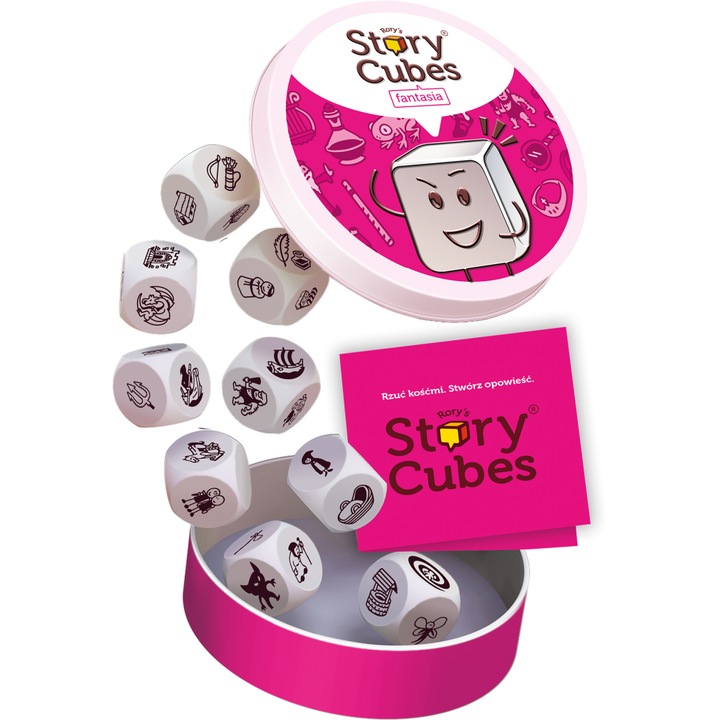 Joc de societate Story Cubes, Rebel, 6+ani, Multicolor