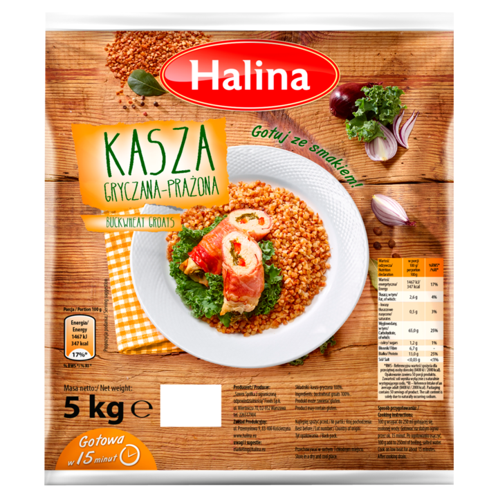 Crupe de hrisca prajita, Halina, 5kg