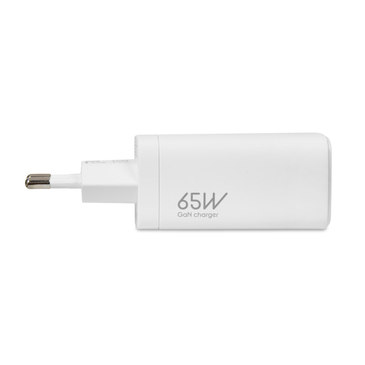 IBox C-65 GaN 2X USB-C / USB-A Hálózati töltő - Fehér (65W) (ILUC65W)