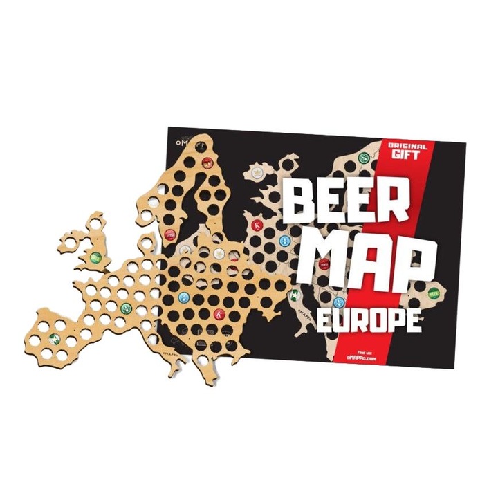 Beer Lovers Map Europe, oMAPPo, Multicolor