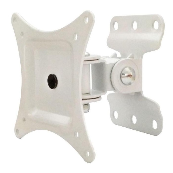 Стенна стойка за телевизор Techly 023868, 13-30inch, 23кг максимално тегло, Бял
