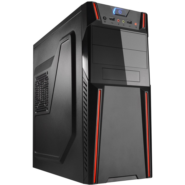 Компютърна кутия HG XTREME SX-C3145B, Черен, Middle Tower