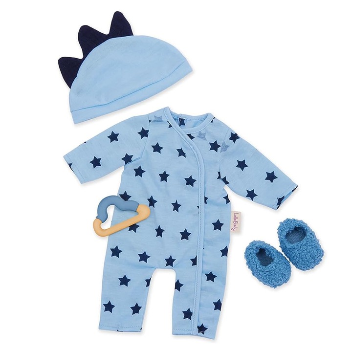 Kiegészítő készlet a 14"-es babához, Battat, Onesie Outfit, 4 darab