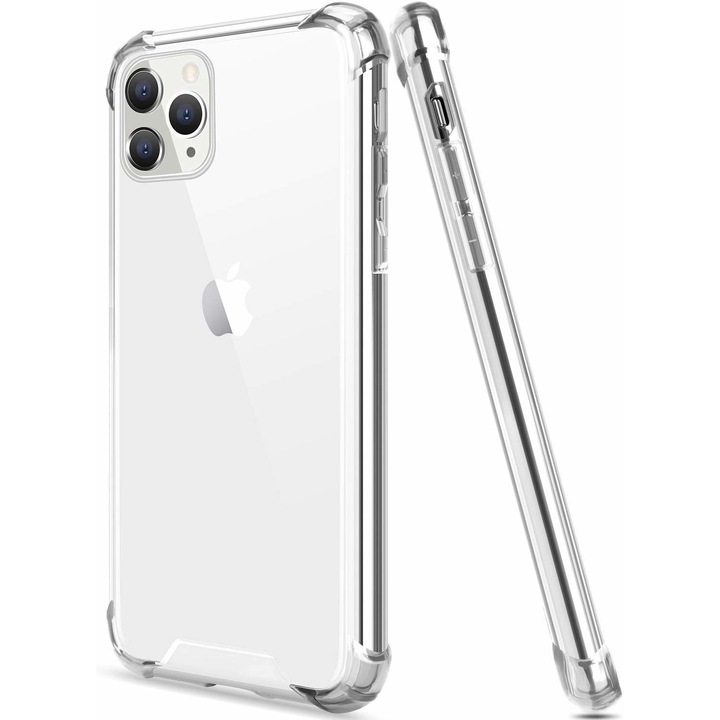 Szilikon hátlap, Forcell Anti Shock, iPhone 11-hez, színtelen