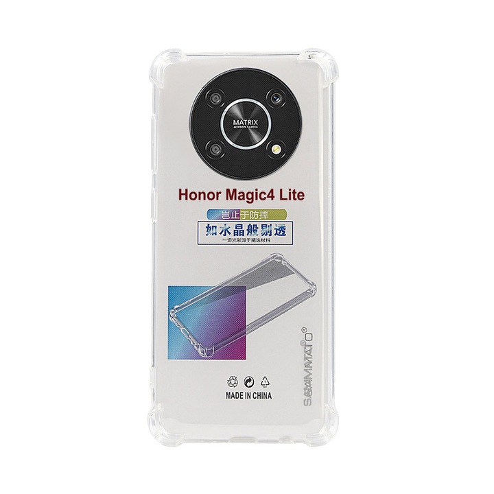 Калъф SAMMATO за Honor Magic 4 Lite Anti-shock, прозрачен