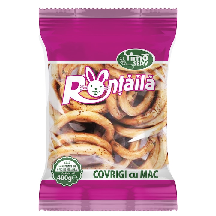 Covrigi Rontaila cu mac - Cutie cu 12 pungi X 400g