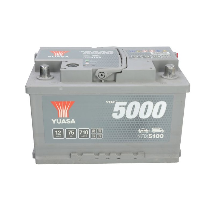 Акумулатор Yuasa, YBX5000, 75Ah, 710A, R+