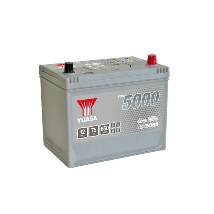 Акумулатор Yuasa, YBX5000, ASIA, 75Ah, 650A, R+
