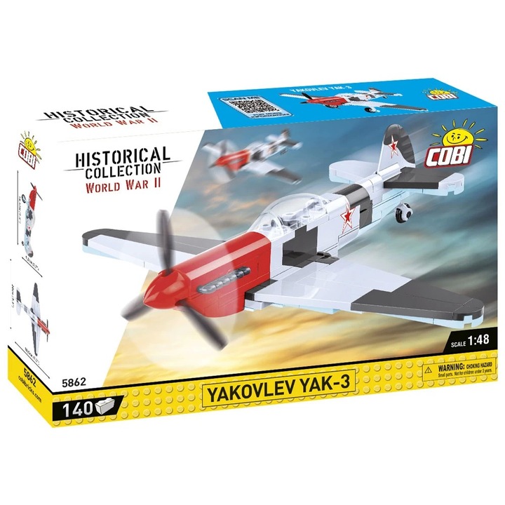 Set de Construit Yakovlev YAK-3, 140 piese