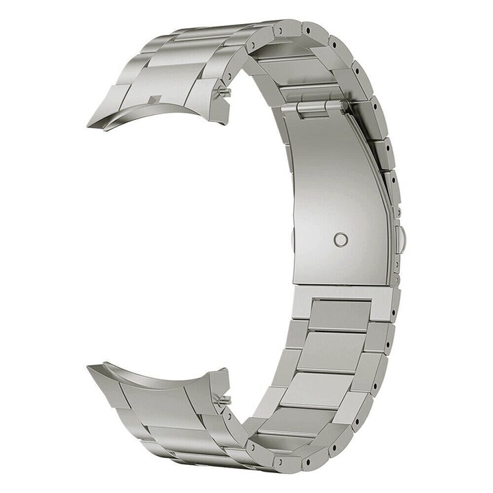 Curea Titan, MTP Titanium Band, Compatibila SamsungGalaxy Watch 4 Classic 42mm, Model Super Usor, Titanium Gray