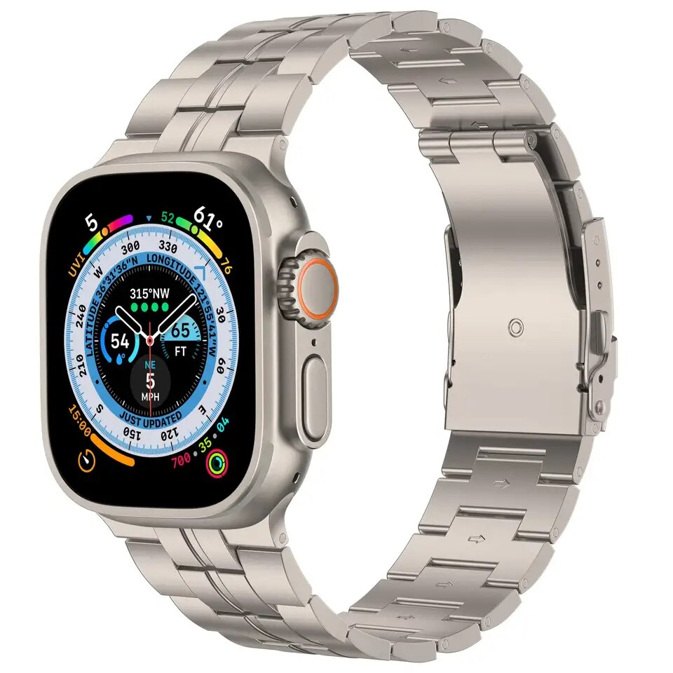 Titán szíj, MTP Titanium Band, kompatibilis az Apple Watch Ultra ...