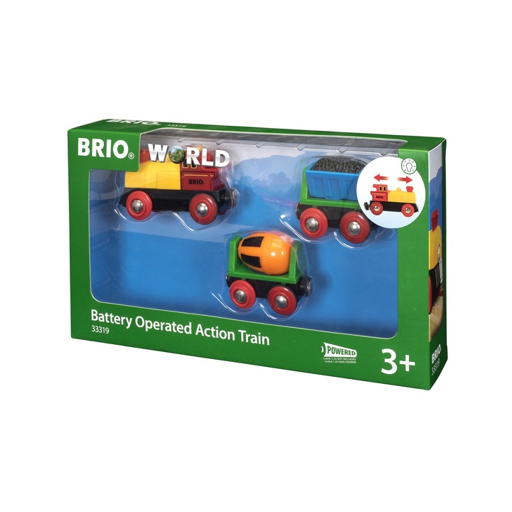 Комплект за игра Brio - Влакче с батерии