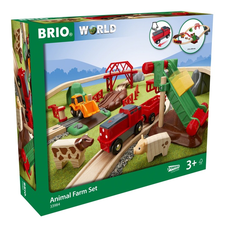 Комплект за игра Brio - Селскостопански животни