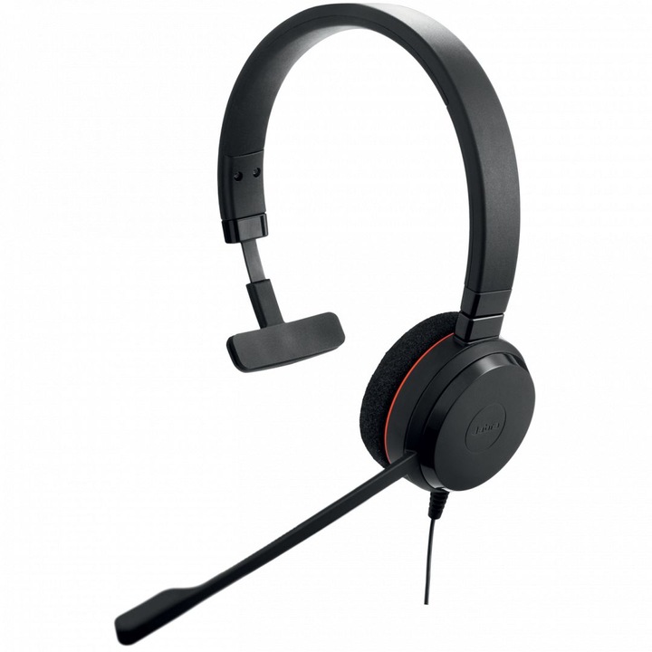 Jabra Evolve 20 UC Mono USB C/A Black, 279599, Mikrofon/Fülhallgató