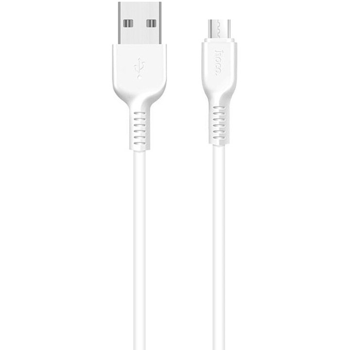 Adat- és töltőkábel USB-A - microUSB HOCO X13 Easy, 18W, 1m, fehér