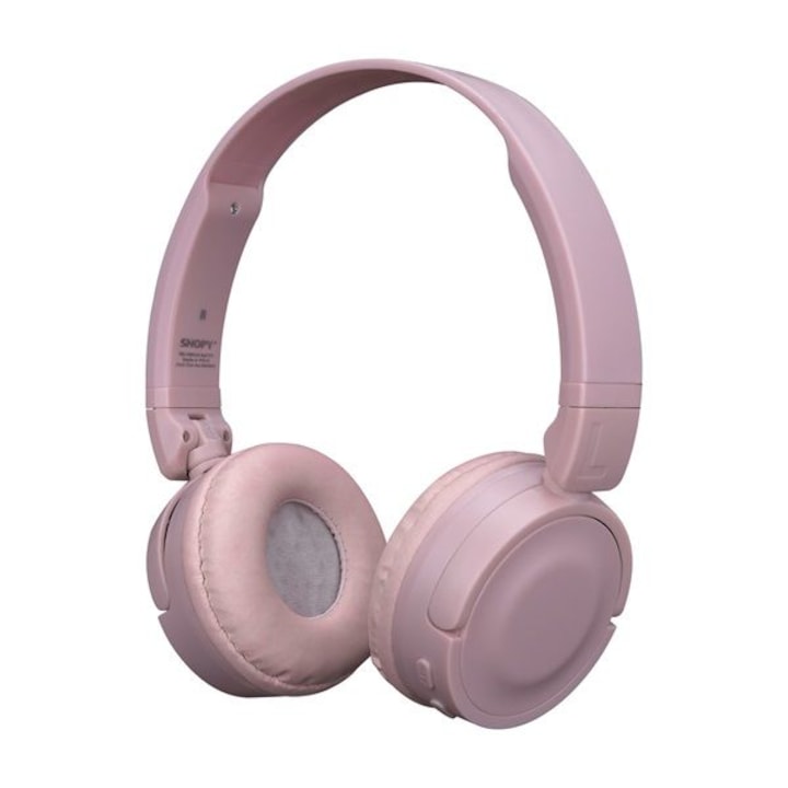 Snopy SN-XBK33 Batty Bluetooth Fejhallgató Rózsaszín, Mikrofon/Fülhallgató