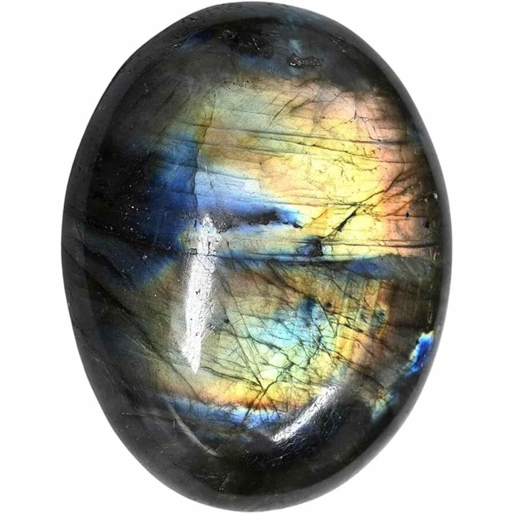 4-5 cm labradorit tenyérmasszázs és meditációs kő zsebméret, természetes csakra kiegyensúlyozáshoz, reiki gyógyításhoz és kristályrácshoz