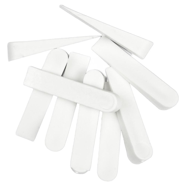 Set 50 distantiere pentru gresie, Neo, Plastic, Alb