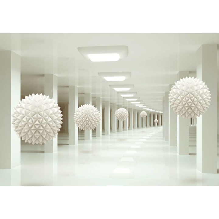 Tablou Canvas, Holul Alb Si Formele Abstracte - 40 x 30 cm