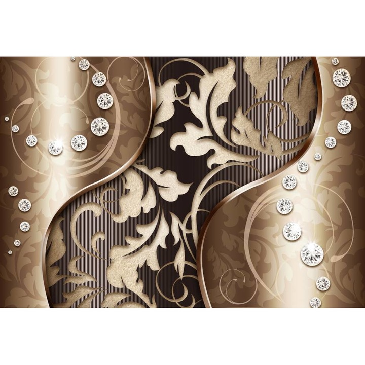 Tablou Canvas, Model Vintage Maro Si Pietre Pretioase - 40 x 30 cm