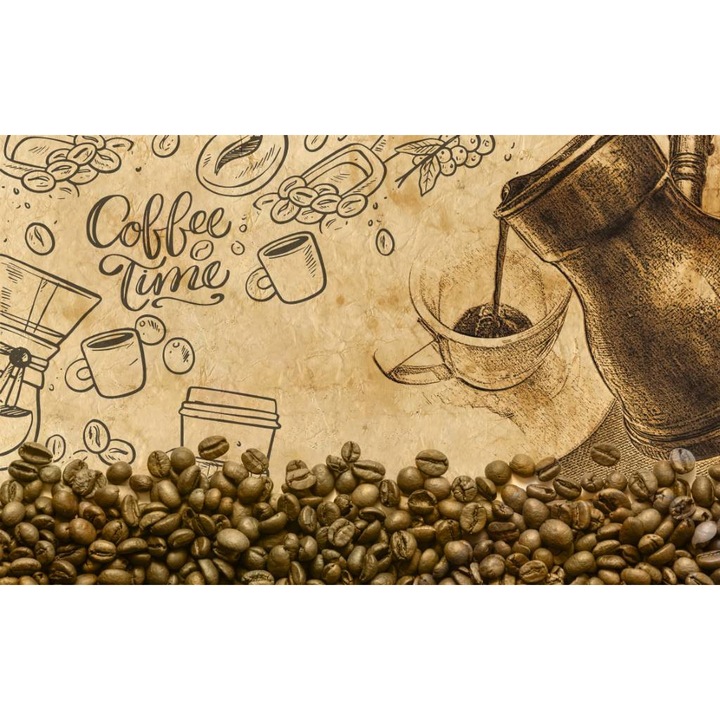 Самозалепващ PVC тапет, модел Кафе, 250х400 см