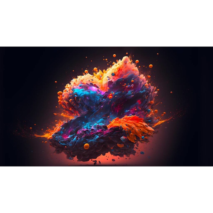 Tablou Canvas, Explozie De Culori Abstracta 3D 1 - 40 x 30 cm