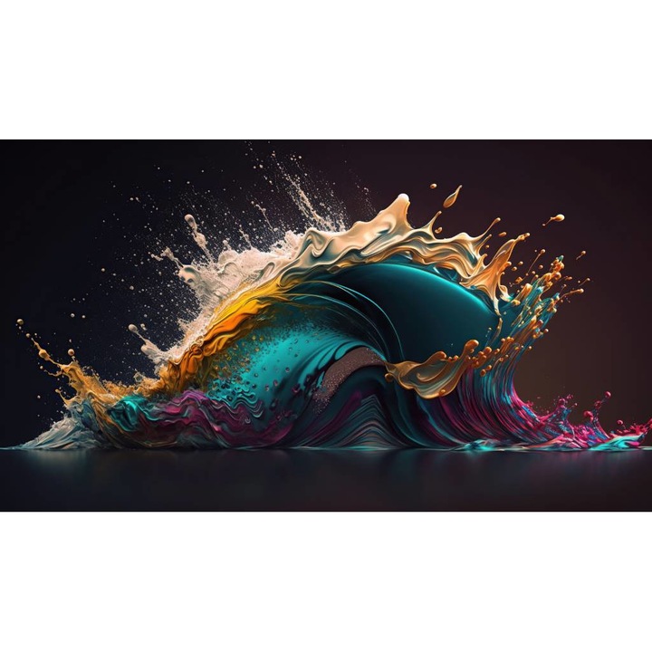 Fototapet PVC, Explozie De Culori Abstracta 3D 3, 100x150 cm