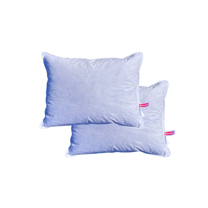 2 db 50x70-es Ovia párna készlet, 15% pehely és 85% libatollas Ovia modell, 50x70 cm, fehér