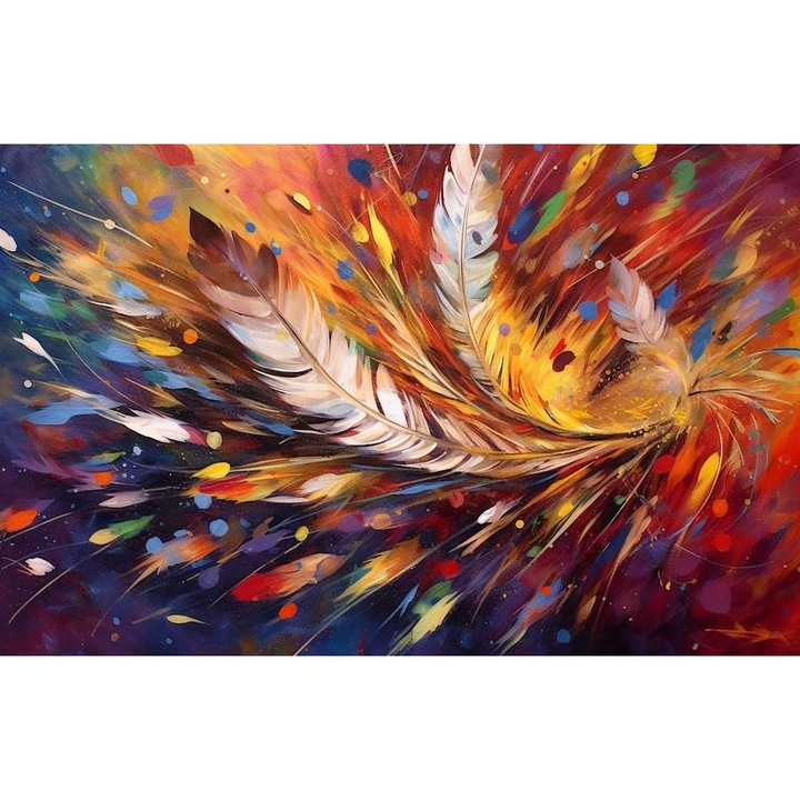 Tablou Canvas, Pene Colorate 2 - 40 x 30 cm