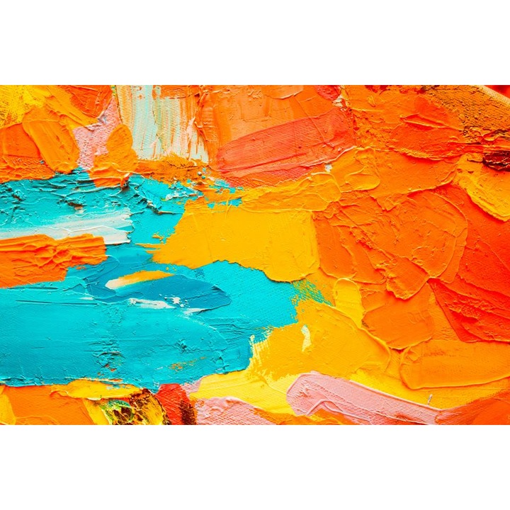 PVC tapéta, Színes absztrakt festmény, 120x180 cm