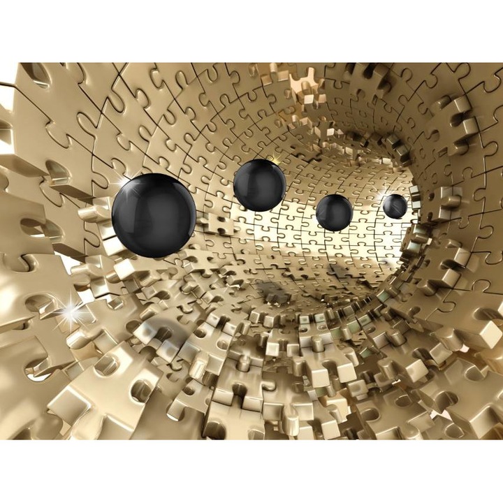 PVC tapéta, 3D Puzzle Tunnel, 120x180 cm