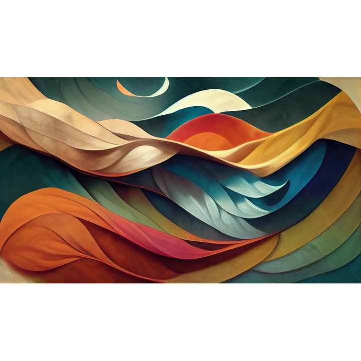 Tablou Canvas, Valuri Abstracte Colorate2 - 40 x 30 cm