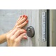 Usa metalica intrare apartament, culoare stejar inzapezit, deschidere stanga, 2050mm x 950mm
