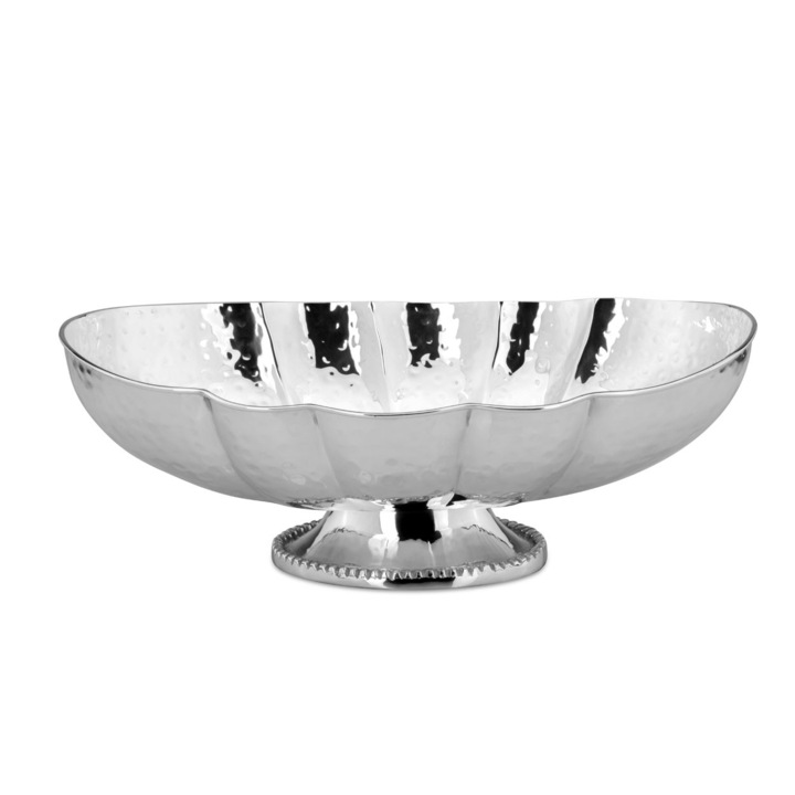 Fructiera argintata ovala mare, 39 x 24 x 13 cm