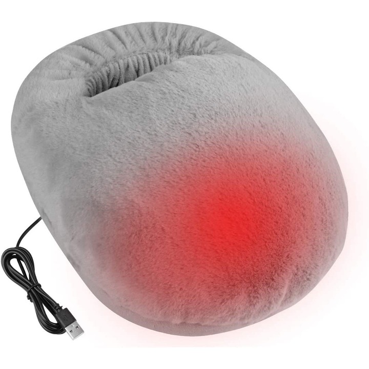 QttvbTna нагревател за крака, USB, вътрешен/външен, неплъзгащ се, може да се пере, многоцветен