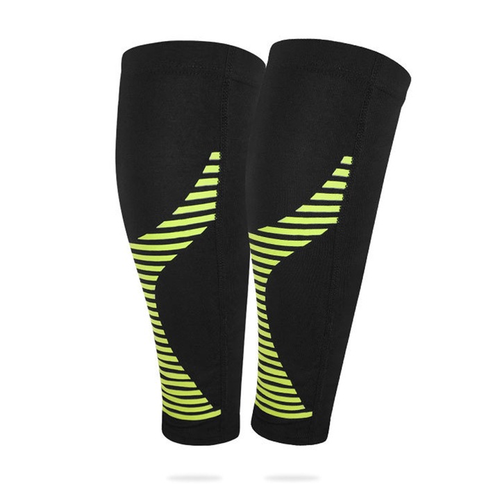 Комплект компресионни ръкави за крака QttvbTna, унисекс, дишащ, полиестер/найлон, многоцветен