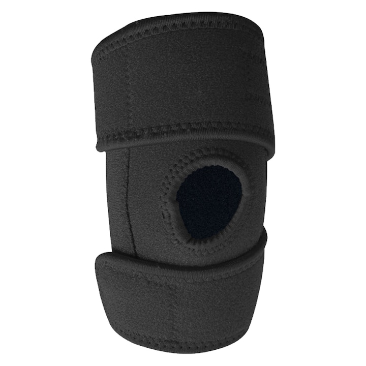 Налакътници с пружинна опора, QttvbTna, неопрен, кух дизайн, черни