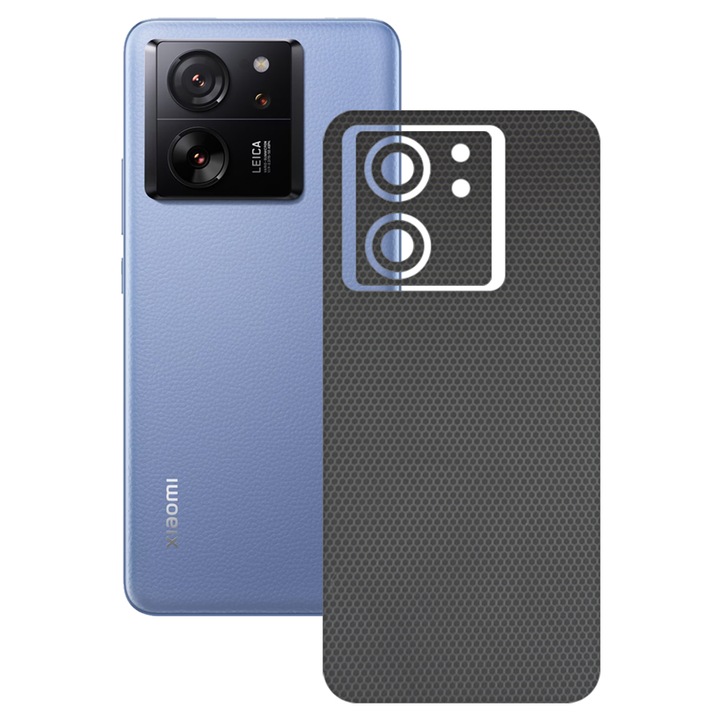 SILKASE bőrfólia, Xiaomi 13T Pro-hoz, mátrix, telefon hátvédő