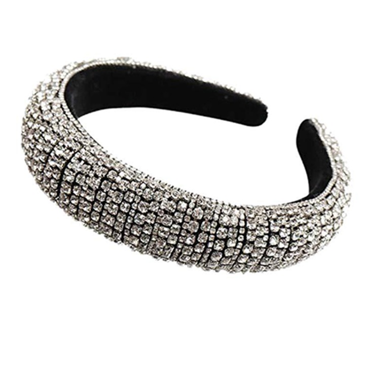 Шнур с кристали, QttvbTna, Синтетичен, 12 x 3 см, Бял