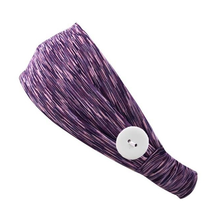 Bentite cu nasturi pentru masca, elastice, antiderapante, violet, set