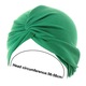 Тюрбан за коса, Cozevdnt, Полиестер, Тъмнозелен, 56-58 см