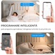 Intrerupator inteligent cu touch, Wi-Fi, fara Nul, Control vocal, Smart Life / Tuya APP, 2 Canale, Alb, easyCTRL®