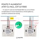 Intrerupator inteligent cu touch, Wi-Fi, fara Nul, Control vocal, Smart Life / Tuya APP, 2 Canale, Alb, easyCTRL®
