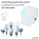 Intrerupator inteligent cu touch, Wi-Fi, fara Nul, Control vocal, Smart Life / Tuya APP, 2 Canale, Alb, easyCTRL®